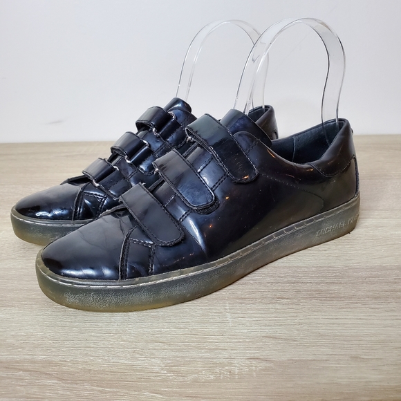 Michael Kors Black Craig Patent Leather Sneaker - Picture 2 of 10